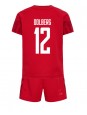 Danmark Kasper Dolberg #12 Replika Hemmakläder Barn VM 2022 Kortärmad (+ byxor)